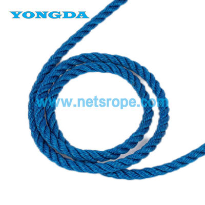 Corde de pêche en PP à 3 brins de 16 mm pour bateaux d'amarrage/boue d'amarrage/pêche au chalut/pêche à la ligne longue