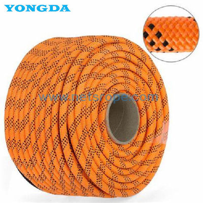 Double corde tressée d'abrasion de filament résistant de haute résistance de polyamide