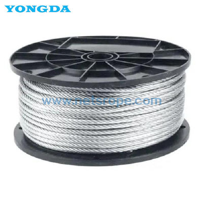 6 × 19 ((A) câble en acier galvanisé pour garde-corps routier avec câble de sécurité de haute résistance, résistant à la corrosion et durable