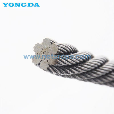 6 × 19 ((A) câble en acier galvanisé pour garde-corps routier avec câble de sécurité de haute résistance, résistant à la corrosion et durable