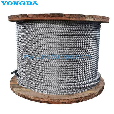 6 × 19 ((A) câble en acier galvanisé pour garde-corps routier avec câble de sécurité de haute résistance, résistant à la corrosion et durable